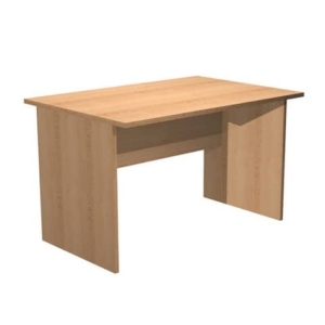 Scrivania Artexport Presto 120x80xh.72 cm - fianchi a pannello - spessore piano 22 mm - Faggio-0