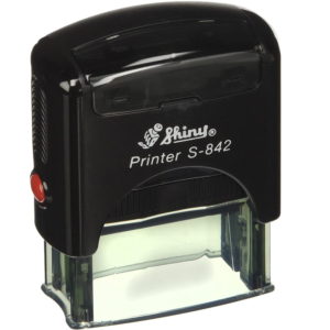 Timbro autoinchiostrante Shiny S-842 - 14x38 mm - Max 3 righe - Personalizzato-0