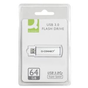 Chiavetta USB 3.0 Q-Connect Flash drive Argento/nero - 64 GB - KF16371-0