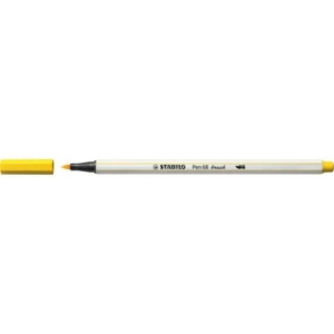 Pennarello Stabilo Pen 68 brush - punta a pennello - M 1 mm Giallo 568/44-0