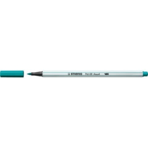 Pennarello Stabilo Pen 68 brush - punta a pennello - M 1 mm Blu turchese 568/51-0