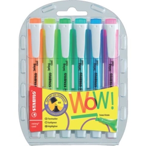 Evidenziatore Stabilo Swing® Cool 1-4 mm - assortiti fluo (conf.6)-0