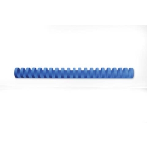 Dorsi plastici CombBind a 21 anelli - 25 mm A4 - fino a 225 fogli - GBC Blu (conf.50)-0