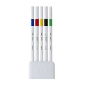 Fineliner Uni Emott - 0,4 mm - vivid color (conf.5 pezzi)-0