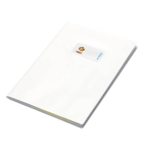 Copriquaderni con etichetta - Coprimaxi Beat A4 in PVC laccato spessore 180 μm CoLibrì Bianco (conf.30)-0