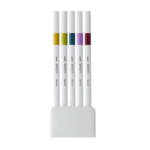 Fineliner Uni Emott - 0,4 mm - retrò color (conf.5 pezzi)-0