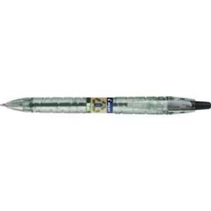 Penna a sfera a scatto Pilot ecoball B2P ricaricabile - punta 1 mm - inchiostro a base d'olio - Nero-0