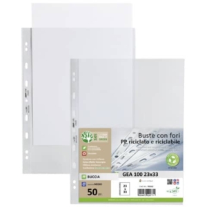 Buste in PP buccia d'arancia Sei Rota Gea 100 Trasparente 22x33 cm - medio spessore (conf.50)-0