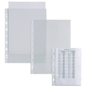 Buste a perforazione universale Sei Rota Atla 150 - Trasparente 21x29,7 cm - buccia d'arancia - alto spessore (conf.50)-0