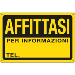 Cartello informativo 30x20 cm Cartelli Segnalatori "Affittasi" 3345P-0
