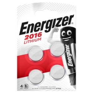 Batterie al litio a bottone Lithium BP4 3V rossa Energizer CR2016 (conf.4)-0
