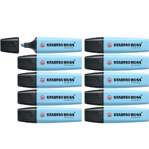 Evidenziatore Stabilo Boss Original Pastel 2-5 mm - Azzurro cielo (conf.10)-0