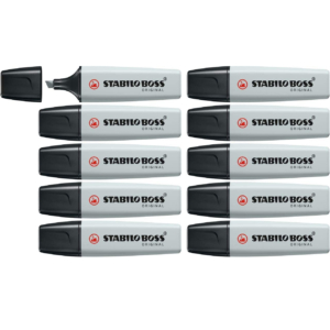 Evidenziatore Stabilo Boss Original Pastel 2-5 mm - Grigio polvere (conf.10)-0
