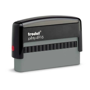 Timbro doppio datario con testo Trodat Printy 4816/PL PERSONALIZZATO dimensione max personalizzazione 51,5x5 mm 1 riga testo-0