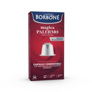 Capsule compatibili Respresso alluminio Caffe Borbone qualità Magica Palermo (conf.100)-0