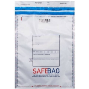Sacchetti di sicurezza Bianco formato interno - 14,4x24+4 cm Safe Bag K70 (conf.1000)-0
