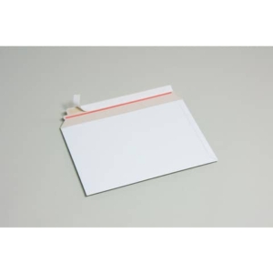 Buste a sacco in cartoncino teso Bianco apertura lato lungo Cart Pack Bong formato A5+ (26x20,5x-2,5 cm) - 450g/m² (conf.200)-0