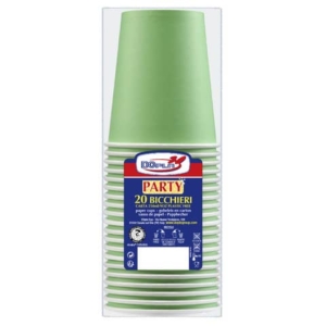 Bicchieri carta WD 250ml Dopla Green Verde (conf.20)-0