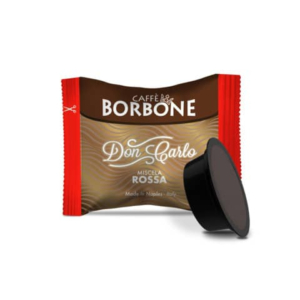 Capsule compatibili e compostabili Don Carlo Caffe Borbone qualità Rossa (conf.100)-0