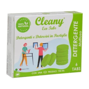 Detergente multiuso igienizzante in pastiglie CLEANY Eco tabs pino (conf.6)-0