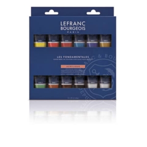 Vernice Acrilica fine in tubetto 20 ml - Lefranc Bourgeois - colori assortiti (conf.12)-0