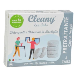 Pretrattante igienizzante capi e tessuti in pastiglie CLEANY Eco tabs neutro - CLT700 (conf.6)-0