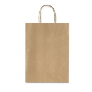 Borse in carta Allegra neutra sealing Avana con manici in carta ritorta Rex-Sadoch 16x8x39 cm (conf.25)-0