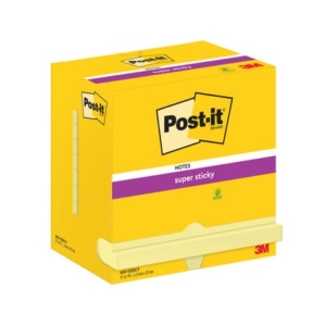 Foglietti riposizionabili Super Sticky Notes Post-it® Giallo Canary 76x127 mm - 12 blocchetti da 90 ff - 7100290175-0