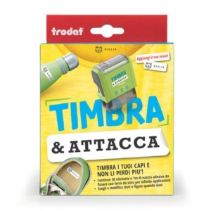 Timbro componibile Timbra & Attacca Trodat Nero - misure e set assortiti 180221-0