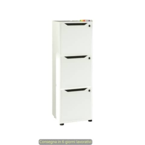 Contenitore 3 caselle a giorno Maximail 41x40xh.121,6 cm Artexport Bianco 3MaxM/3-0