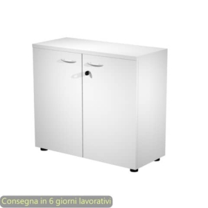 Armadio basso ante battenti con serratura 2898 90x46xh.85 cm Artexport Bianco - AR/MB+AB/33-0