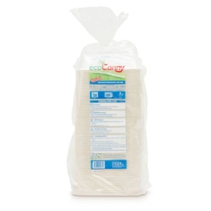 Vaschette bio-compostabili ecoCanny Take Away Bianco 2/3 porzioni - ECO-T23CA (conf.100)-0