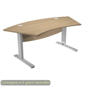 Scrivania direzionale piano Rovere 190x96xh.73 cm gamba in metallo ad L Flex Direction - BMNG-URB/V-MOD/C-0