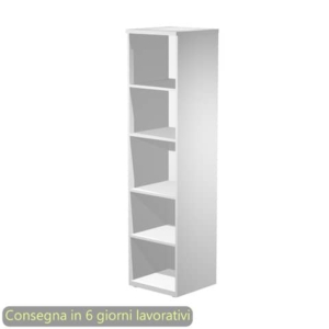 Mobile alto a giorno Flex 5 ripiani 45x46xh.181,8 cm Artexport Bianco BH45/3-0