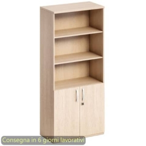 Mobile alto con ante basse 80x46xh.181,8 cm con serratura Flex Artexport Rovere BH+AB+BH-C/C-0