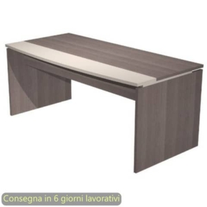 Scrivania bicolore Presto Plus Direction 180x87xh.74 cm fianchi melaminico Artexport Frassino toscano/avorio-0