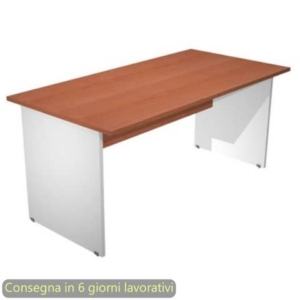 Scrivania Ciliegio 160x80xh.72 cm gamba a pannello Grigia linea Presto Artexport - 003PAN/H5-0