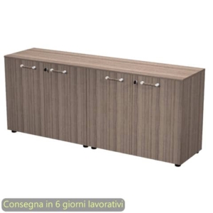 Coppia mobili bassi con ante 180x45,3xh.75 cm Giunone Artexport Noce toscano - 230C-62-67_N-0