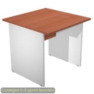 Scrivania Ciliegio 80x80xh.72 cm gamba a pannello Grigia linea Presto Artexport - 001PAN/H5-0