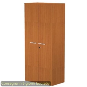 Mobile alto con ante con serratura 80x35xh.180 cm 3 ripiani Presto Artexport Ciliegio - 038-39-75M/H-0