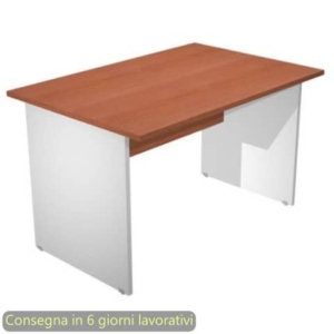 Scrivania Ciliegio 120x80xH72 cm gamba a pannello Grigia linea Presto Artexport - 004PAN/H5-0