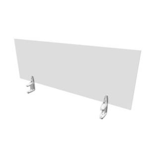 Pannello divisorio in melaminico Grigio per scrivanie singole 120xh.42 cm linea Practika Quadrifoglio - CODI120-GR-0