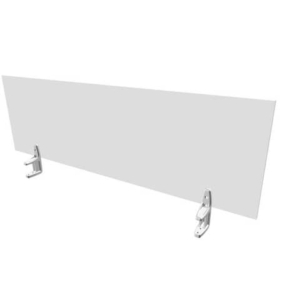 Pannello divisorio in melaminico Grigio per scrivanie singole 140xh.42 cm linea Practika Quadrifoglio - CODI140-GR-0