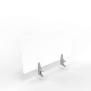Pannello divisorio in melaminico Bianco per scrivanie singole 80xh.42 cm linea Practika Quadrifoglio - CODI080-BA-0