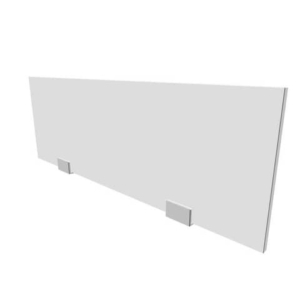 Pannello divisorio in melaminico Grigio per bench 100xh.35 cm linea Practika Quadrifoglio - CODB100-GR-0