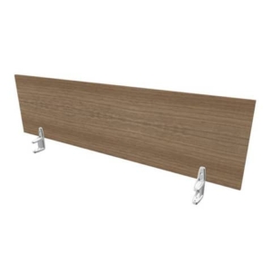 Pannello divisorio in melaminico Noce canaletto per scrivanie singole 160xh.42 cm Practika Quadrifoglio - CODI160-NO-0