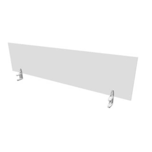 Pannello divisorio in melaminico Grigio per scrivanie singole 180xh.42 cm linea Practika Quadrifoglio - CODI180-GR-0