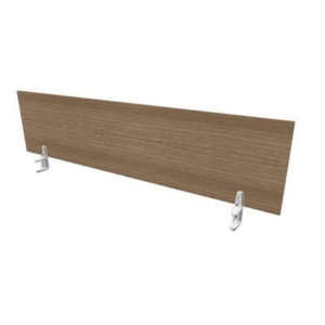Pannello divisorio in melaminico Noce canaletto per scrivanie singole 180xh.42 cm Practika Quadrifoglio - CODI180-NO-0