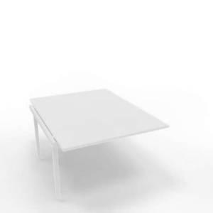 Postazione aggiuntiva bench piano Bianco 120x160xh.75 cm gamba a ponte in acciaio Bianco Practika P3 - ECBIC12-BA-I-0