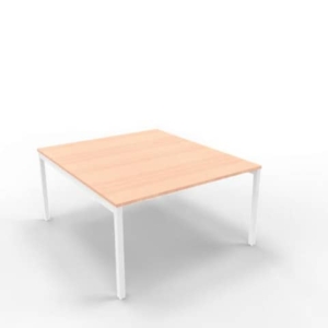 Bench piano Noce canaletto 140x160xh.75 cm gamba a ponte in acciaio Argento linea Practika P3 - ECBEC14-NO-A-0